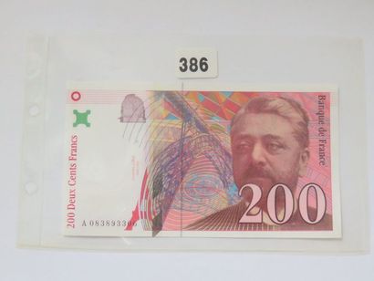 Billet - France - 200 Francs Eiffel 1999...