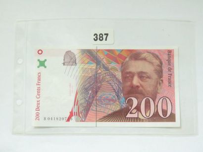 Billet Fauté - France - 200 Francs Eiffel...