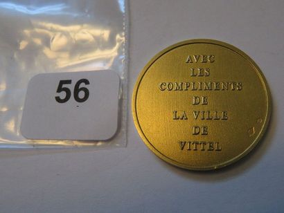 Médaille or - Ville de Vittel (28 mm, Losange...