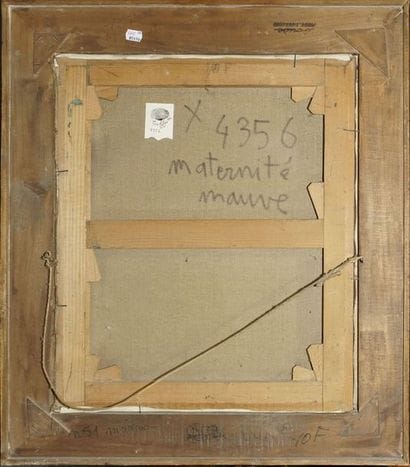 TOFFOLI Louis, 1907-1999
Maternité mauve...