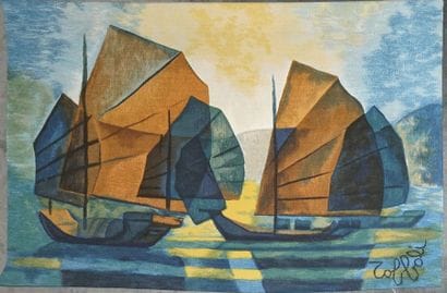 TOFFOLI Louis, 1907-1999
Sampans sérigraphie...