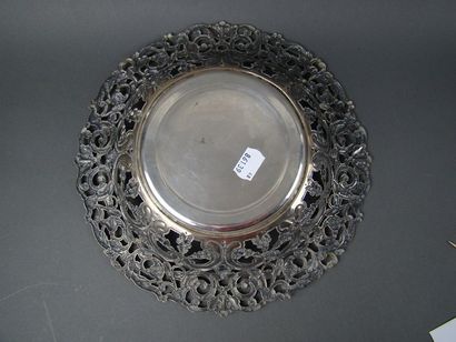 CORBEILLE en argent. MADRID, ALDAO JOYERO,...