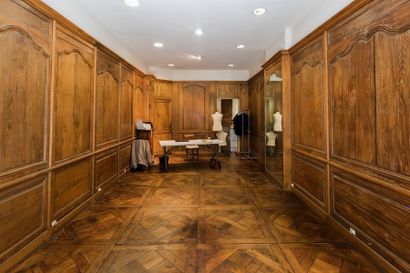 Ensemble de boiseries en chêne et châtaignier...
