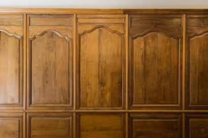 Ensemble de boiseries en chêne et châtaignier...