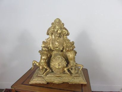 Console d’applique en terre-cuite dorée au...