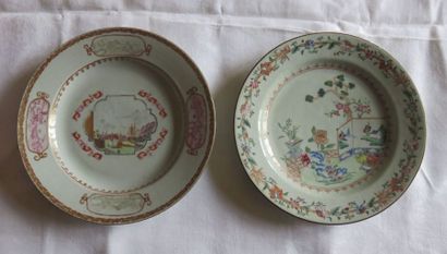 CHINE, Compagnie des Indes Assiette à décor...