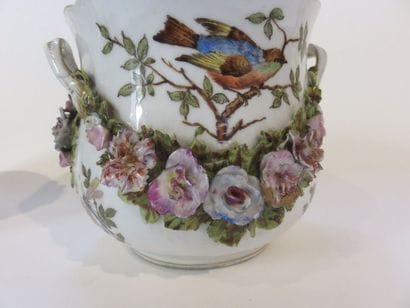 ALLEMAGNE Paire de rafraichissoirs en porcelaine...
