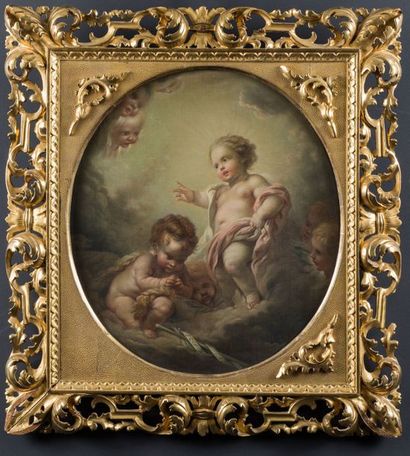École française du XIXe siècle Enfant Jésus...