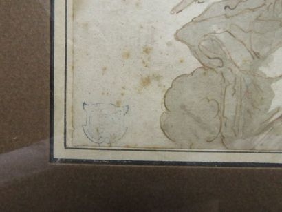 Ecole italienne vers 1700 Lavis et encre...