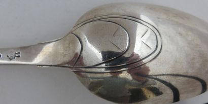 CUILLER A RAGOÛT en argent. DOUAI, Maximilien-Joseph...