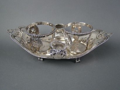HUILIER-VINAIGRIER en argent. PARIS, 1778-1779...