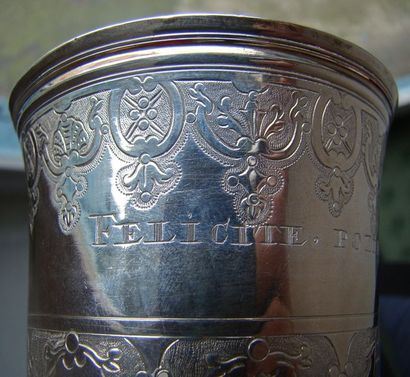 TIMBALE en argent. SOISSONS, vers 1765 [N]....