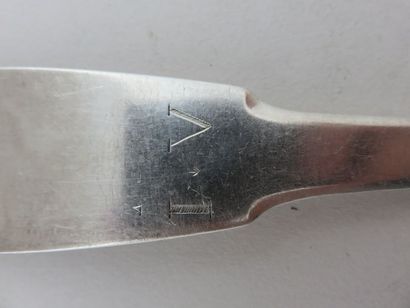 CUILLER A RAGOÛT en argent. MARSEILLE, Antoine...