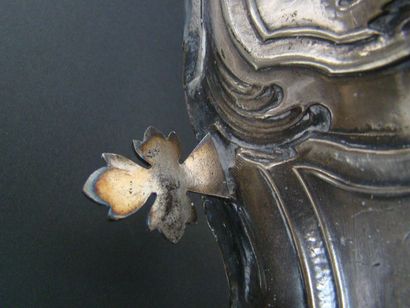 JARDINIERE DE TABLE en argent. PARIS, orfèvre...