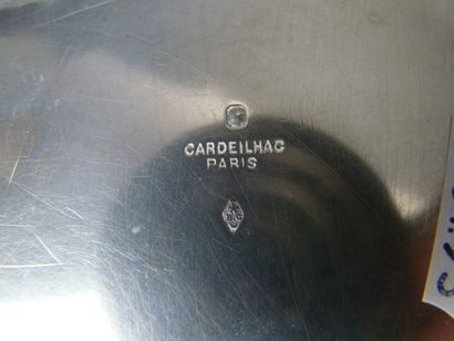 ASSIETTE en argent. PARIS, Ernest CARDEILHAC,...