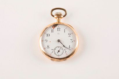 Montre de poche OMEGA en or 750 millièmes,...