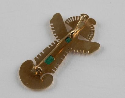 Figurine en or jaune de style Amérique du...