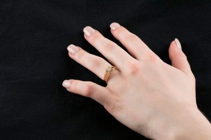MAUBOUSSIN Bague en or jaune «Chance of Love»...