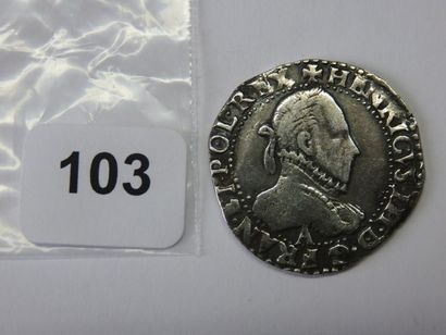 Monnaie Royale - Henri III - Demi-franc au...