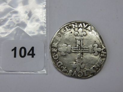 Monnaie Royale - Henri IV - Quart d'écu de...