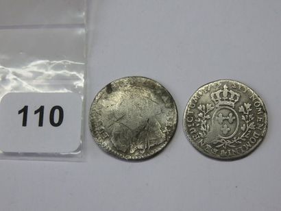 Monnaies Royales - Louis XV - Lot de 2 x...