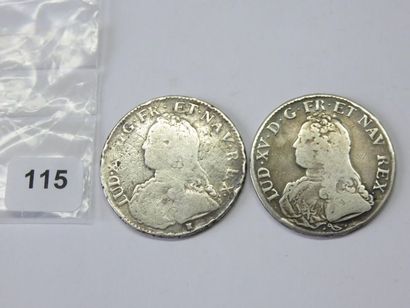Monnaies Royales - Louis XV - Lot de 2 x...