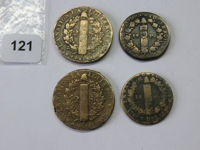 Monnaies royales constitutionnelles - Lot...