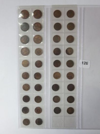 Monnaies - France - Collection de 38 x 1...