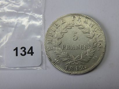 Monnaie - France - 5 Francs Napoléon empereur,...