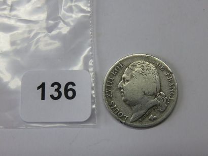 Monnaie - France - 1 Franc Louis XVIII 1822...