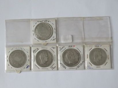 Monnaies - France - Collection de 5 x 5 Francs...