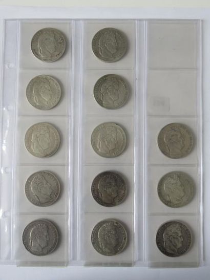 Monnaies - France - Lot de 13 x 5 Francs...