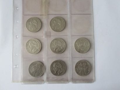 Monnaies - France - Collection de 8 x 5 Francs...