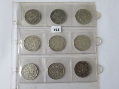 Monnaies - France - Lot de 9 x 5 Francs Napoléon...