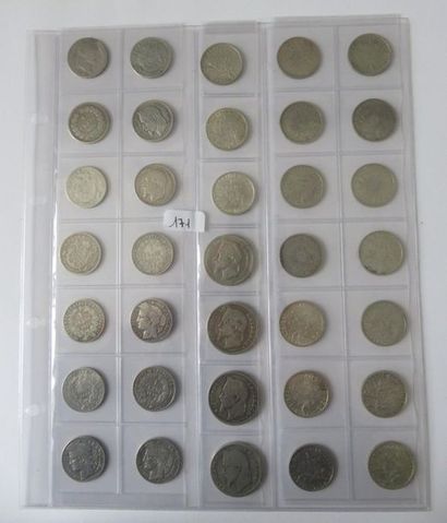 Monnaies - France - Collection de 98 monnaies...