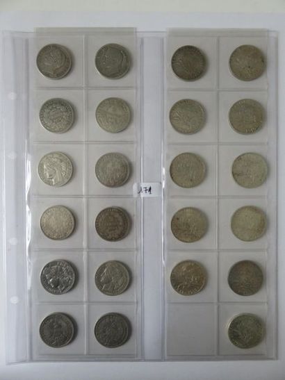 Monnaies - France - Collection de 98 monnaies...