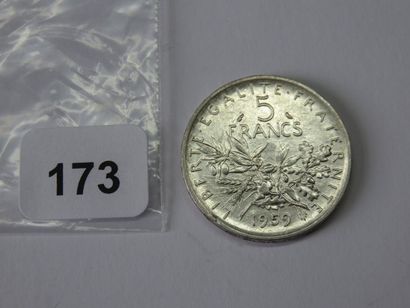 Monnaie - France - 5 Francs Semeuse 1959...