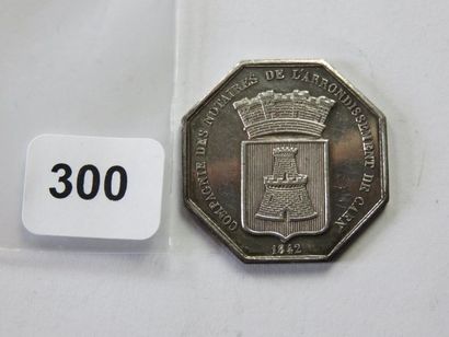 Jeton de Notaires - Caen (Octogonal, 22 mm,...