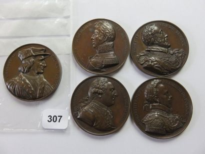Médailles - Collection de 5 médailles de...