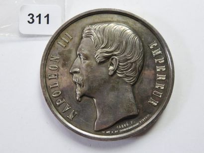 Médaille - Napoléon III - Pose de la Première...