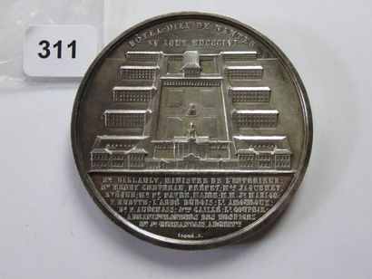 Médaille - Napoléon III - Pose de la Première...