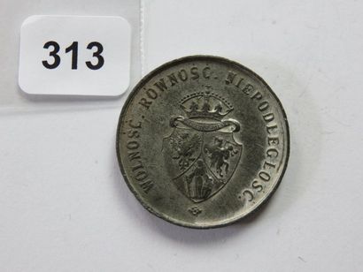 Médaille polonaise - Émancipation des paysans...