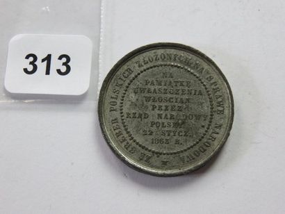 Médaille polonaise - Émancipation des paysans...