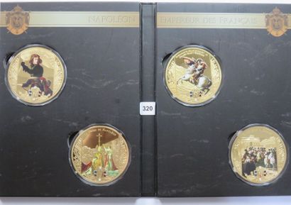 Médailles de Napoléon - Lot de 12 médailles,...