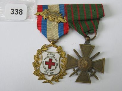 Décorations - Lot de 2 médailles, Médaille...