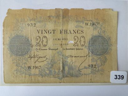 Billet - France - 20 Francs, type 1871 