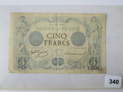 Billet - France - 5 Francs Noir 25 Avril...