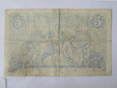 Billet - France - 5 Francs Noir 25 Avril...