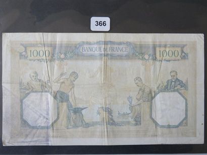 Billets - France - Lot de 2 x 1000 Francs...