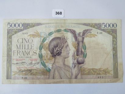Billet - France - 5000 Francs Victoire 
